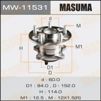 Ступица колеса для MASUMA MW11531 фото товара