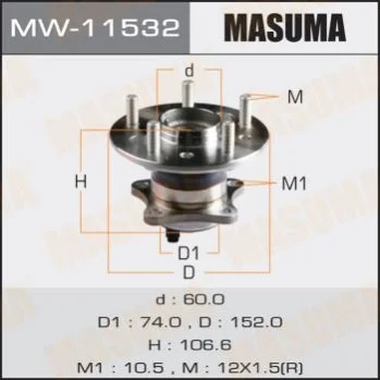 <strong>Маточина колеса MASUMA MW11532 (фото 1)</strong>