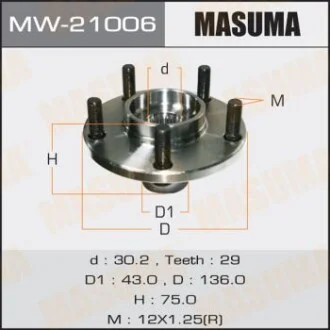 Ступица колеса для MASUMA MW21006 фото товара