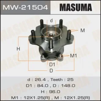 Маточина колеса для MASUMA MW21504 фото товару