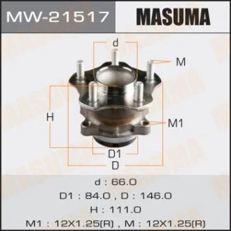 Маточина колеса для MASUMA MW21517 фото товару