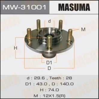 Маточина колеса для MASUMA MW31001 фото товару