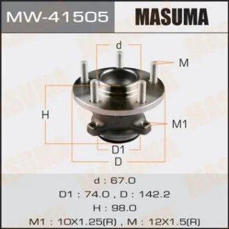 Маточина колеса (MW-41505) для MASUMA MW41505 фото товару