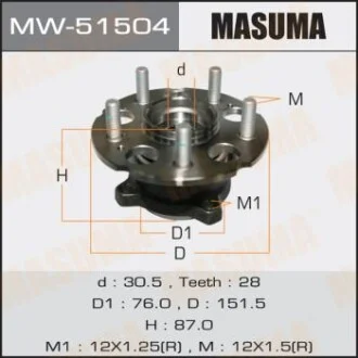 Маточина колеса (MW-51504) для MASUMA MW51504 фото товару