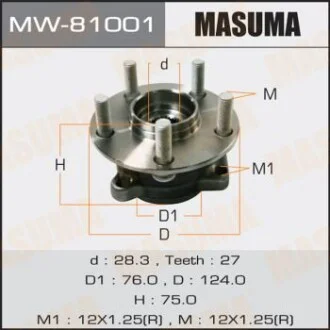 Ступица колеса для MASUMA MW81001 фото товара