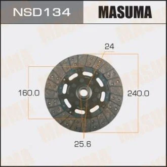Диск зчеплення 240*160*24*25.6 Nissan X-Trail (01-07) для MASUMA NSD134 фото товару