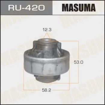 <strong>Сайлентблок переднього нижнього важеля задній Nissan Micra (02-10), Note (05-12), Tida (04-12) MASUMA RU420 (фото 1)</strong>