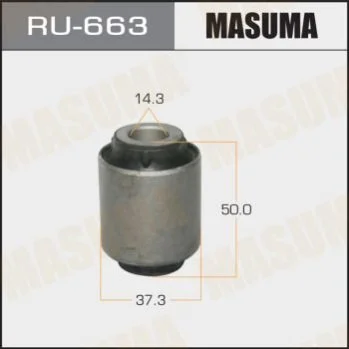 <strong>Сайлентблок заднього поперечного важеля Nissan Qashqai (06-), X-Trail (07-) (RU66 MASUMA RU663 (фото 1)</strong>