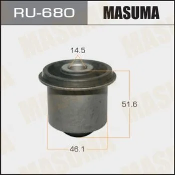 <strong>Сайлентблок переднього верхнього важеля Mitsubishi L200 (05-), Pajero Sport (08-15) MASUMA RU680 (фото 1)</strong>