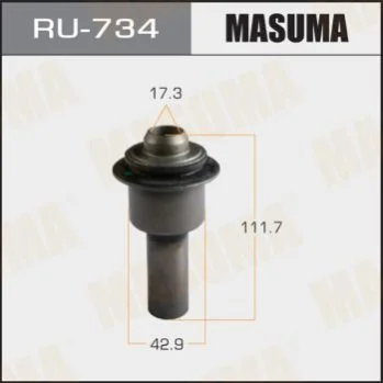 <strong>Сайлентблок переднього підрамника передній Nissan Qashqai (06-13;15-), X-Trail (07-) MASUMA RU734 (фото 1)</strong>