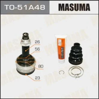 ШРУС 23x56x26х48 PEUGEOT 2008 1.6 HDi (13-18), PEUGEOT 208 (12-17), CITROEN DS3 (10-15), CITROEN C3 II (09-14), TOYOTA AURIS (07-12) для MASUMA TO51A48 фото товару