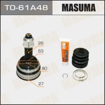 <strong>ШРУС зовнішній Toyota Camry (01-06) (нар 26/вн 27) MASUMA TO61A48 (фото 1)</strong>