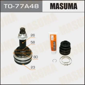 <strong>ШРУС зовнішній Toyota Prius (-09) (нар:26/вн:23) Masuma MASUMA TO77A48 (фото 1)</strong>