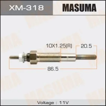 <strong>Свічка розжарення (XM-318) MASUMA XM318 (фото 1)</strong>