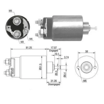 <strong>MEATDORIA FORD Магнітний перемикач стартера COUGAR 2.5 V6 24V 00-01, FOCUS I 1.8 TDCi 01-04, MAZDA TRIBUTE 2.0 4WD 00-08, JAGUAR X-TYPE I 2.2 D 05-09 MEAT&DORIA 46082 (фото 1)</strong>