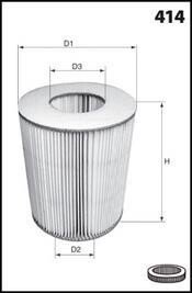 Фільтр повітря (аналогWA6538/LX794) MECAFILTER EL3879 фото товару