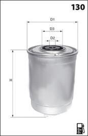 Фільтр палива (аналогWF8053/KC109) MECAFILTER ELG5243 фото товару