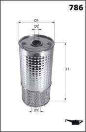Фільтр оливи (аналогWL7004/OX38D) MECAFILTER ELH4151 фото товару
