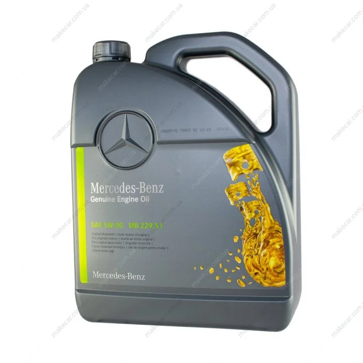 <strong>Олива моторна MB 229.51 5W-40, 5л. MERCEDES-BENZ A000989940213ALEE (фото 1)</strong>