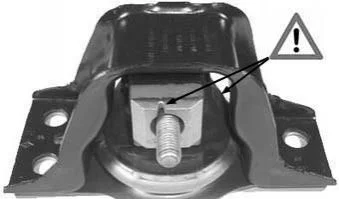 <strong>Опора двигуна права Renault Clio, Modus 1.5D/2.0 (04-) Metalcaucho METALCAUCHO 05142 (фото 1)</strong>