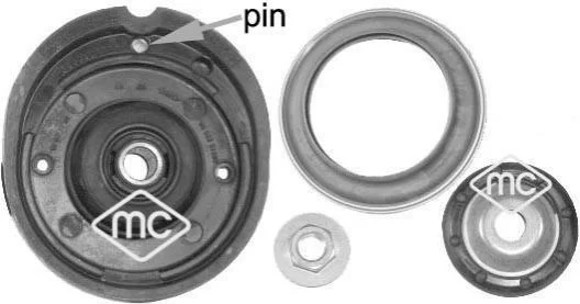 <strong>Ремкомплект опори амортизатора перед Citroen C2, C3 (03-) Metalcaucho METALCAUCHO 05877 (фото 1)</strong>