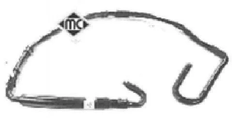 <strong>Патрубок радиатора Citroen Zx/Peugeot 306 1.9TD (92-) Metalcaucho METALCAUCHO 08321 (фото 1)</strong>