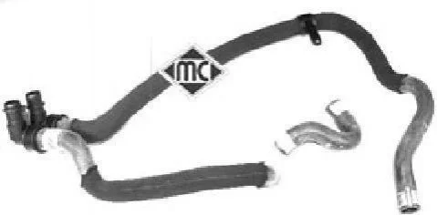<strong>Патрубок системи опалення Citroen Berlingo, Xsara/Peugeot Partner 1.9D (02-) Metalcaucho METALCAUCHO 08555 (фото 1)</strong>