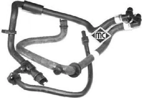 <strong>Патрубок системи опалення Citroen Xantia 1.6-2.0 (93-98) Metalcaucho METALCAUCHO 08737 (фото 1)</strong>