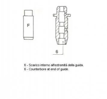 Направляюча клапана EX NISSAN CD17/CD20 48X7X11.03 (вир-во Metelli) для Nissan METELLI 01-2583 фото товару