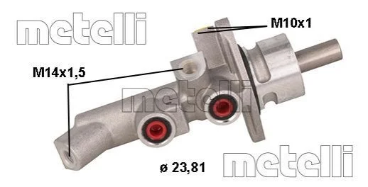 <strong>Циліндр гідравлічний гальмівний METELLI 05-1119 (фото 1)</strong>