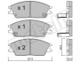 Купити Комплект гальмівних колодок (дискових) Metelli 22-0081-1 за низькою ціною в Україні (фото 2)