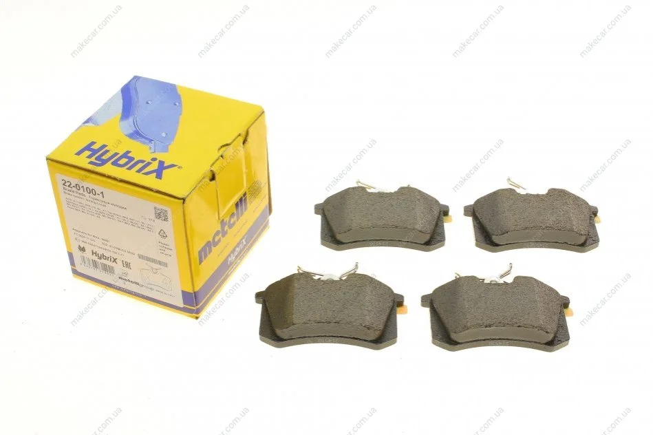 <strong>Комплект гальмівних колодок з 4 шт. дисків METELLI 22-0100-1 (фото 1)</strong>