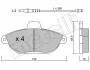 <strong>Комплект гальмівних колодок (дискових) METELLI 22-0105-0 (фото 9)</strong>
