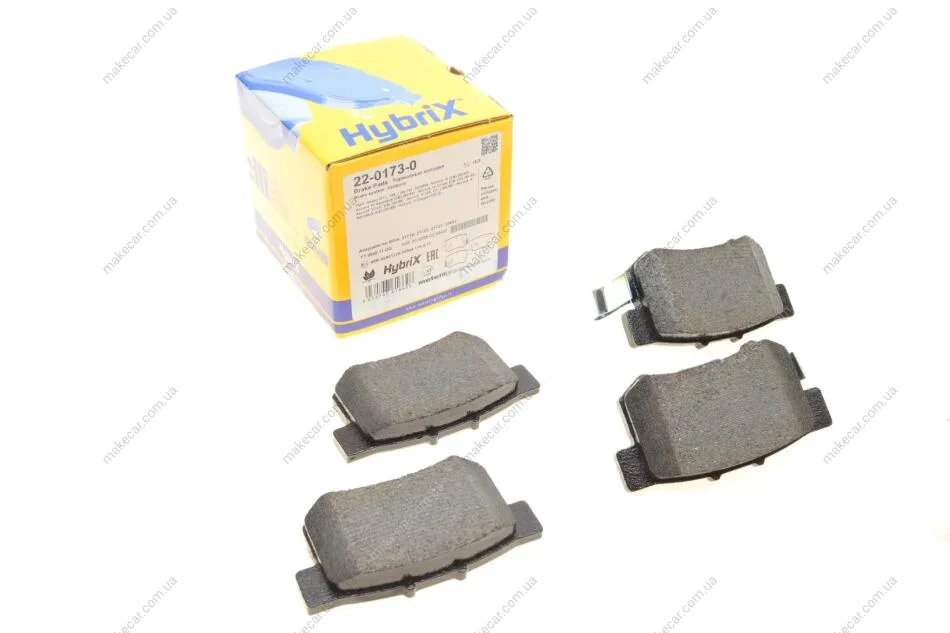 <strong>Комплект гальмівних колодок (дискових) METELLI 22-0173-0 (фото 1)</strong>