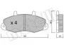 <strong>Комплект гальмівних колодок (дискових) METELLI 22-0194-0 (фото 2)</strong>