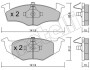 Комплект гальмівних колодок (дискових) Metelli 22-0206-2 (фото 2)