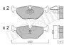 <strong>Комплект гальмівних колодок з 4 шт. дисків METELLI 22-0210-0 (фото 9)</strong>