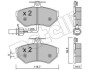 Комплект гальмівних колодок (дискових) Metelli 22-0215-2 (фото 1)