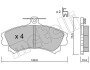 Купить Комплект гальмівних колодок (дискових) Metelli 22-0216-0 по низкой цене в Украине (фото 2)