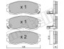 Комплект гальмівних колодок (дискових) Metelli 22-0224-0 (фото 1)