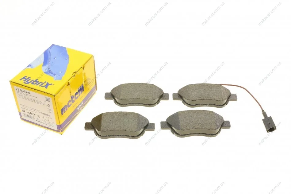 <strong>Комплект гальмівних колодок (дискових) METELLI 22-0321-0 (фото 1)</strong>