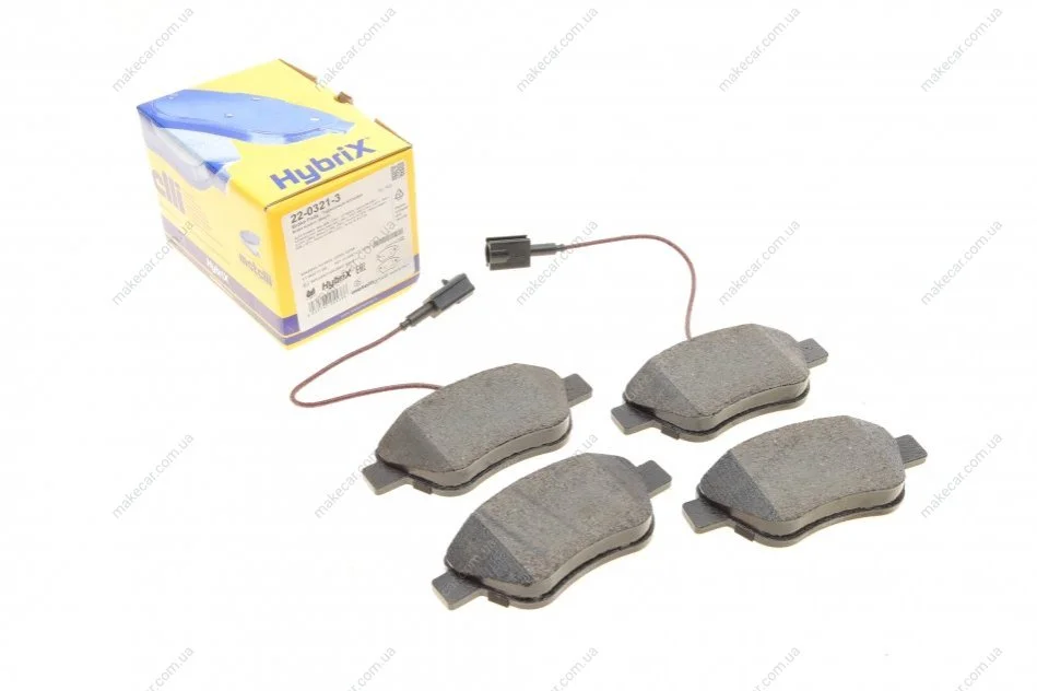 <strong>Комплект гальмівних колодок (дискових) METELLI 22-0321-3 (фото 1)</strong>