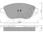 <strong>Комплект гальмівних колодок (дискових) METELLI 22-0322-1 (фото 2)</strong>