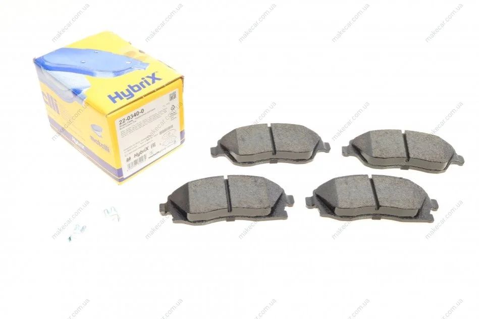 <strong>Комплект гальмівних колодок з 4 шт. дисків METELLI 22-0340-0 (фото 1)</strong>