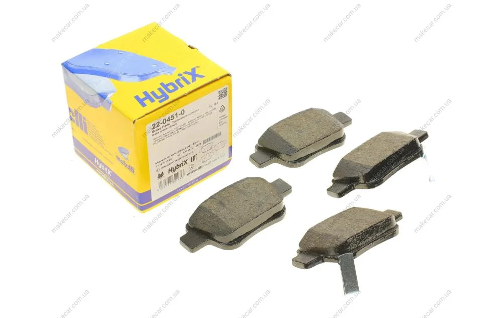 <strong>Комплект гальмівних колодок (дискових) METELLI 22-0451-0 (фото 1)</strong>