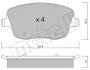 <strong>Комплект гальмівних колодок (дискових) METELLI 22-0547-0 (фото 2)</strong>