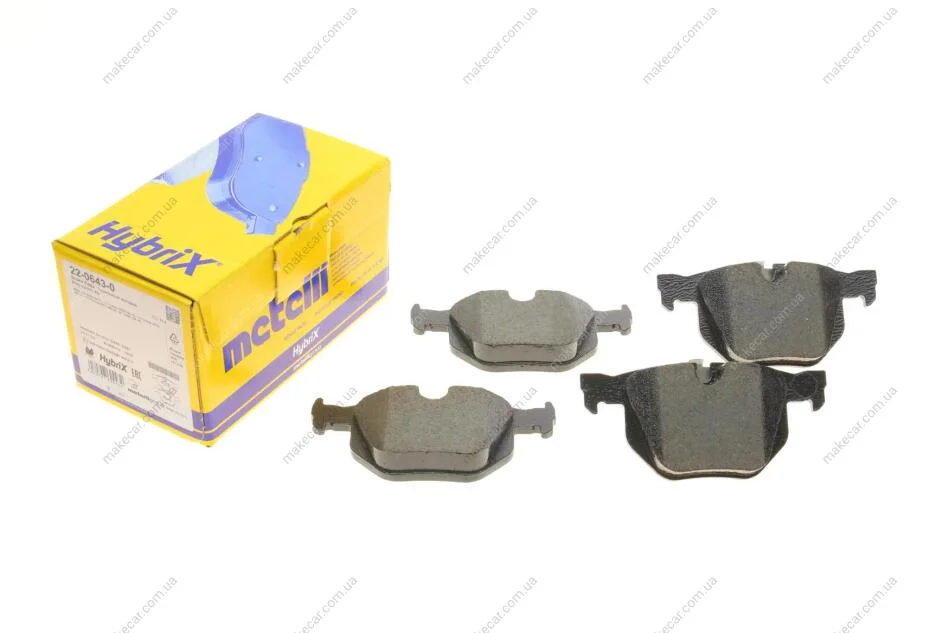 <strong>Комплект тормозных колодок, дисковый тормоз METELLI 22-0643-0 (фото 1)</strong>