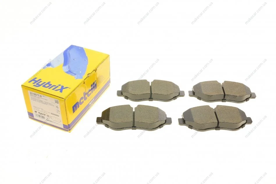<strong>Комплект гальмівних колодок з 4 шт. дисків METELLI 22-0671-0 (фото 1)</strong>