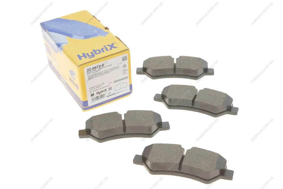 <strong>Комплект гальмівних колодок з 4 шт. дисків METELLI 22-0672-0 (фото 1)</strong>