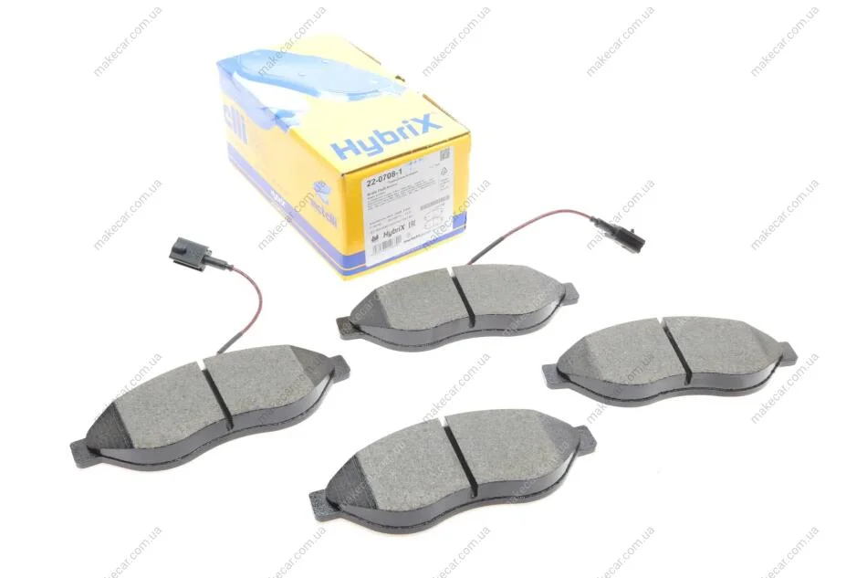 <strong>Комплект гальмівних колодок (дискових) METELLI 22-0708-1 (фото 1)</strong>